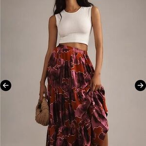 Hutch Orange and Purple Tiered Skirt